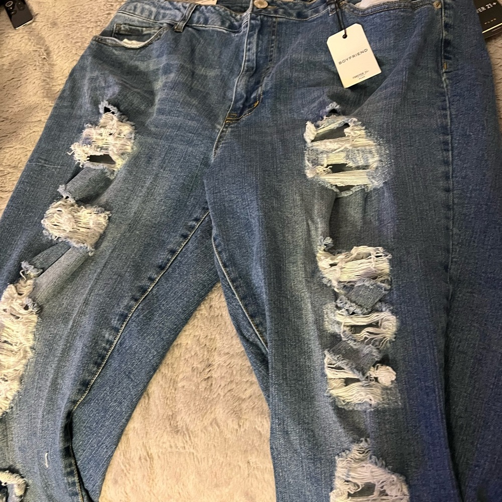 New Forever 21 Plus size 18 Boyfriend jeans